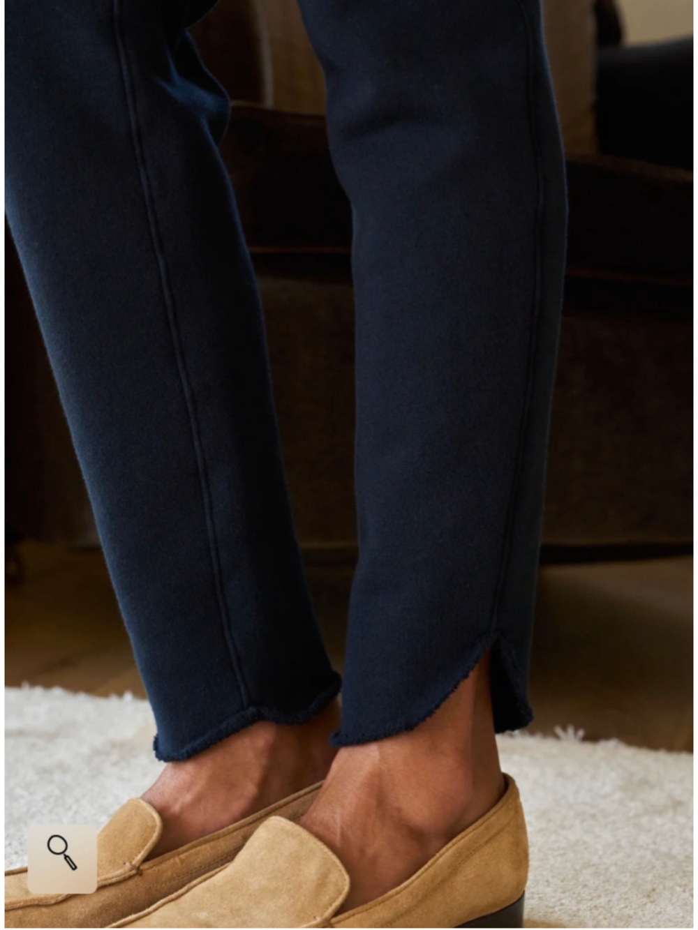 Frank & Eileen Christine Tulip Ankle Sweatpants in Navy L New